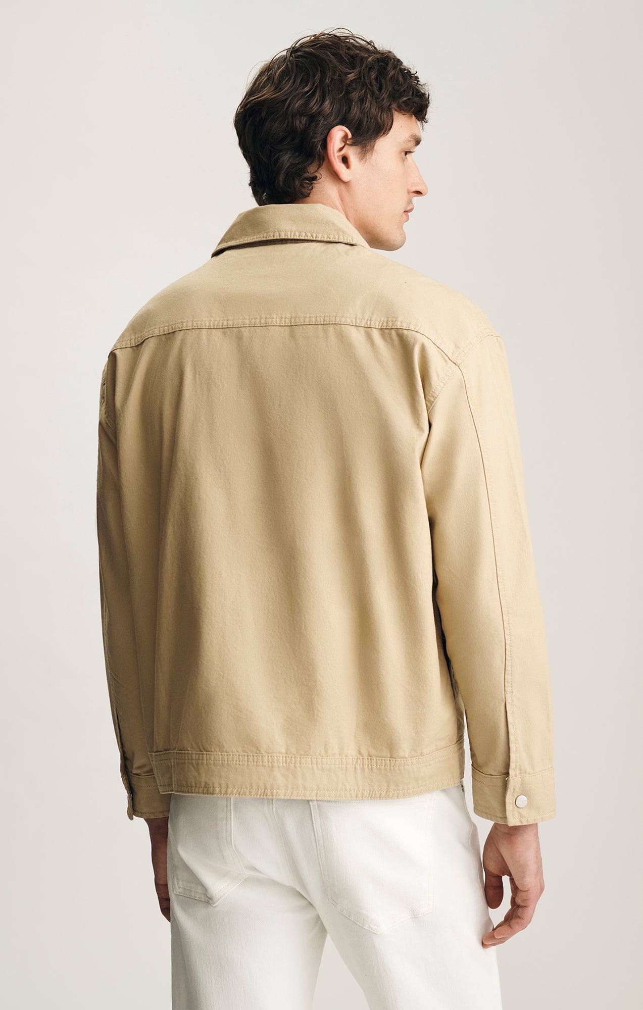 UTILITY OVERSHIRT IN OLIVE GRAY - Mavi Jeans