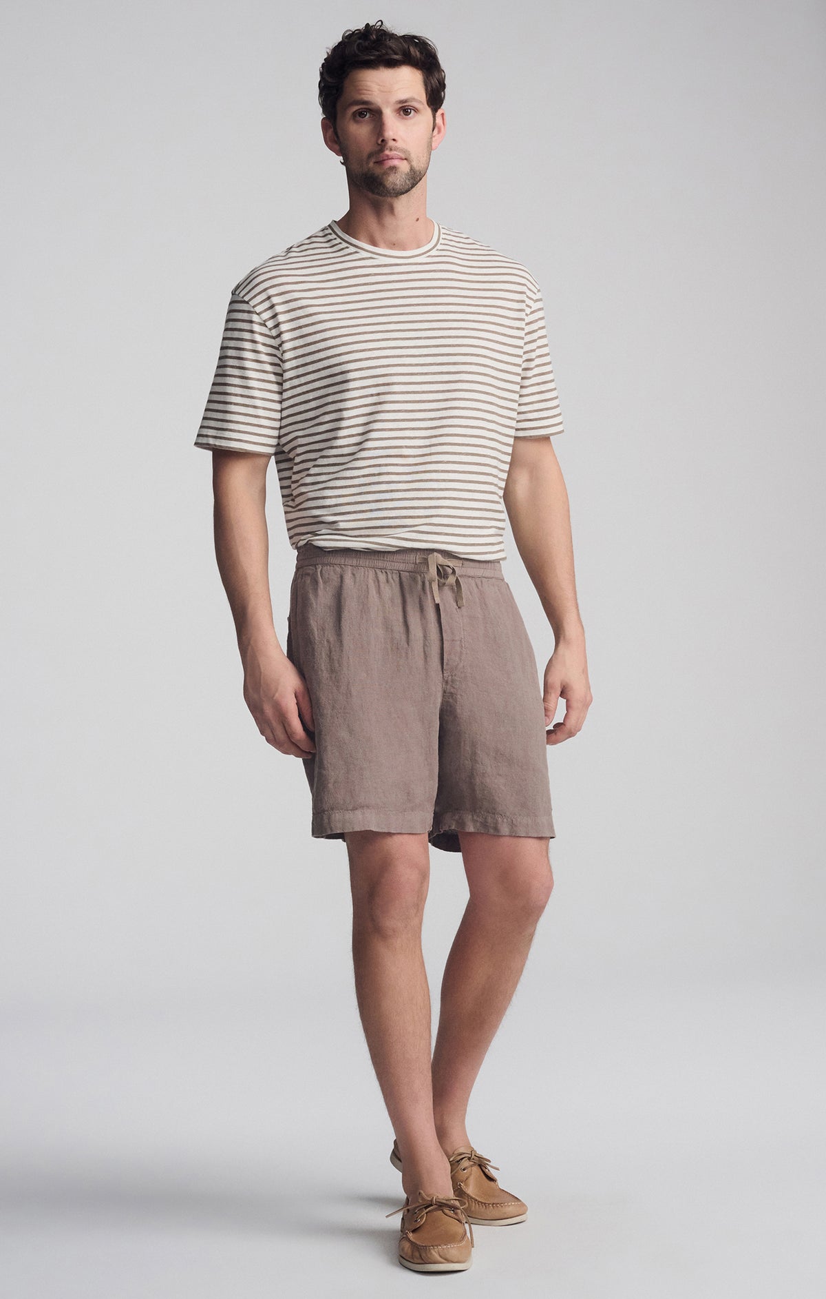 LINEN POCKET SHORTS IN BRINDLE - Mavi Jeans
