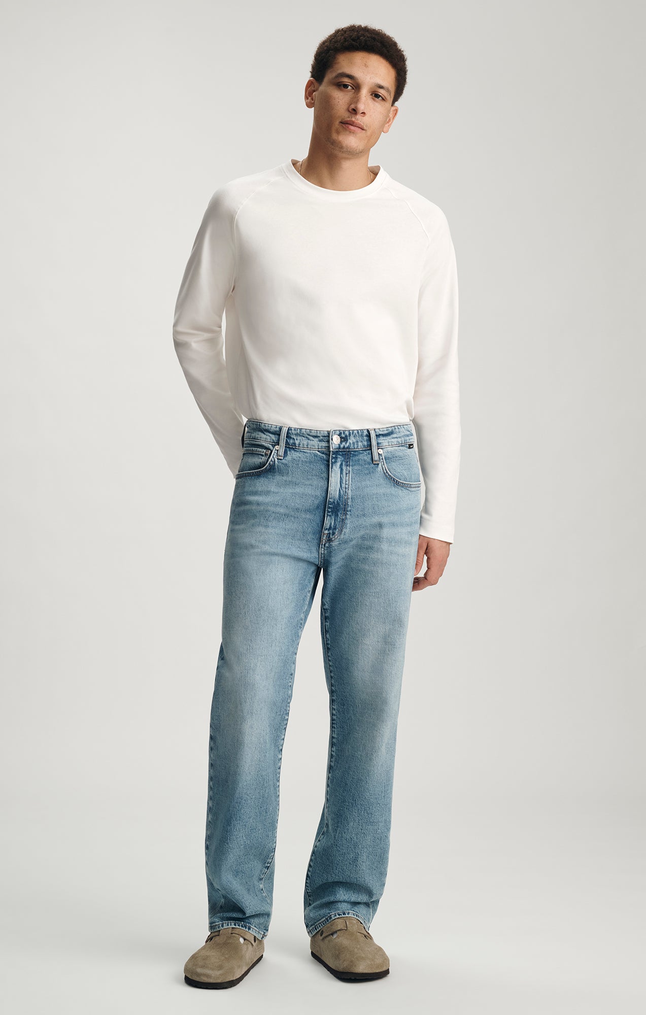 MARCEL LOOSE STRAIGHT LEG IN LIGHT BRUSHED CLASSIC BLUE - Mavi Jeans