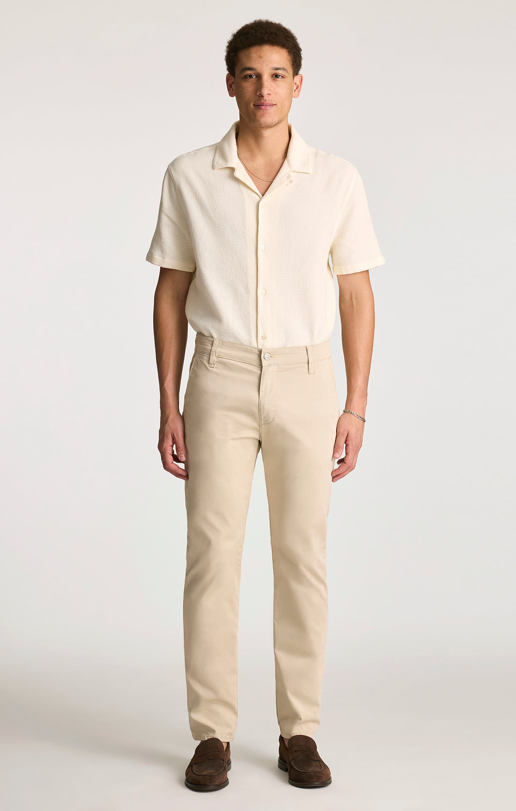 MILTON SLIM STRAIGHT CHINO IN LINEN CITY SMART