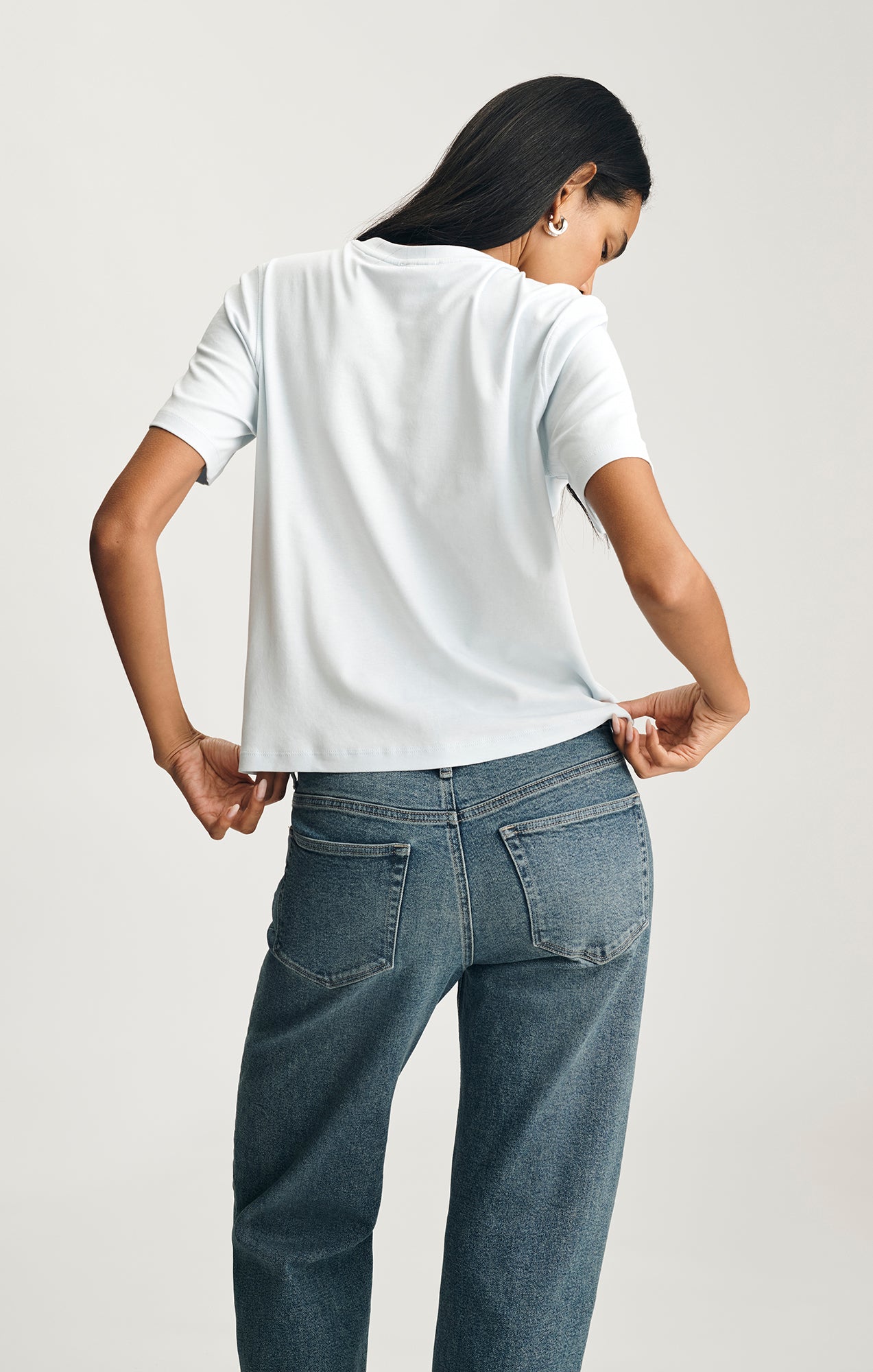 EDITION CREW NECK T-SHIRT IN BALLAD BLUE
