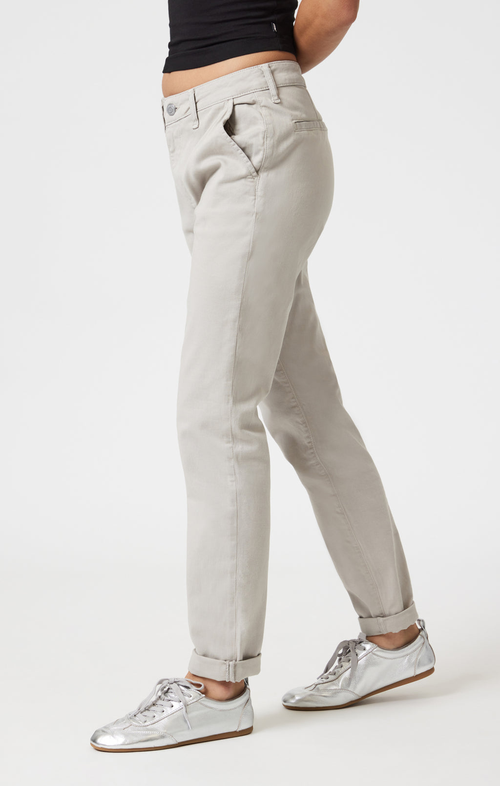 KATHLEEN SLIM BOYFRIEND CHINO IN MERCURY CASUAL TWILL - Mavi Jeans