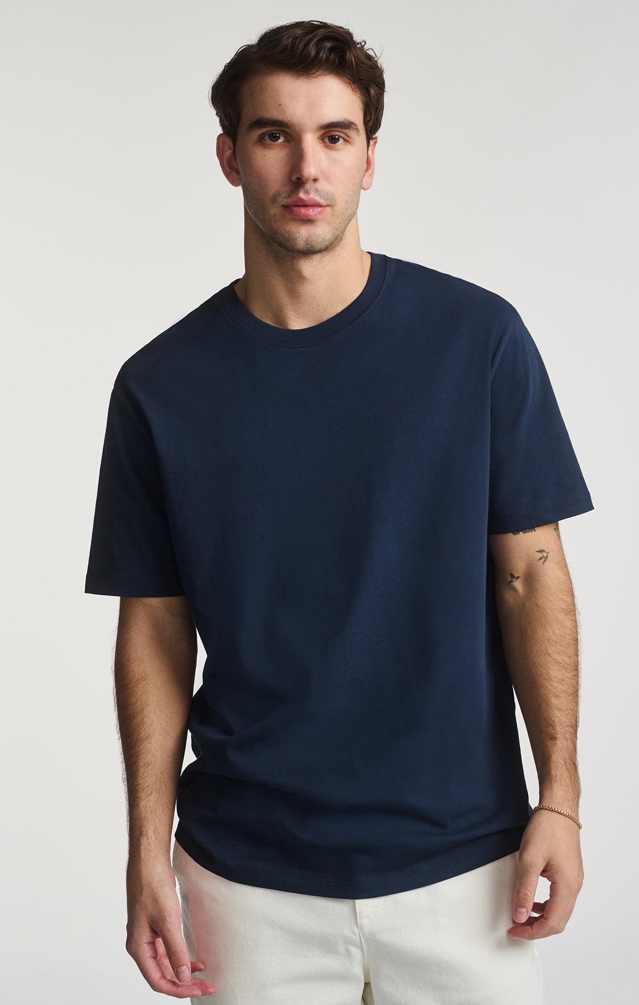 Mavi Men's Basic Short Sleeve T-Shirt In Black Iris – Mavi Jeans