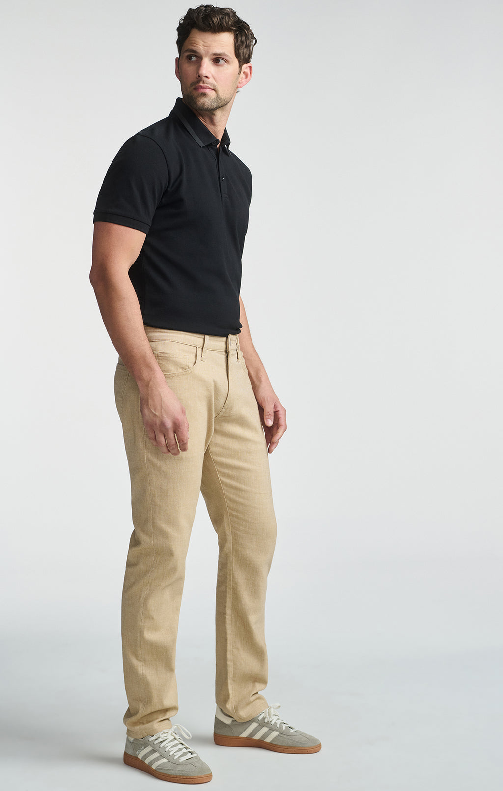 MARCUS SLIM STRAIGHT LEG IN BEIGE LINEN - Mavi Jeans