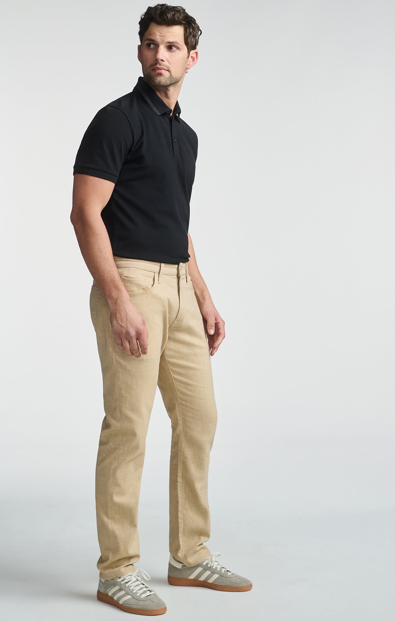 MARCUS SLIM STRAIGHT LEG IN BEIGE LINEN - Mavi Jeans