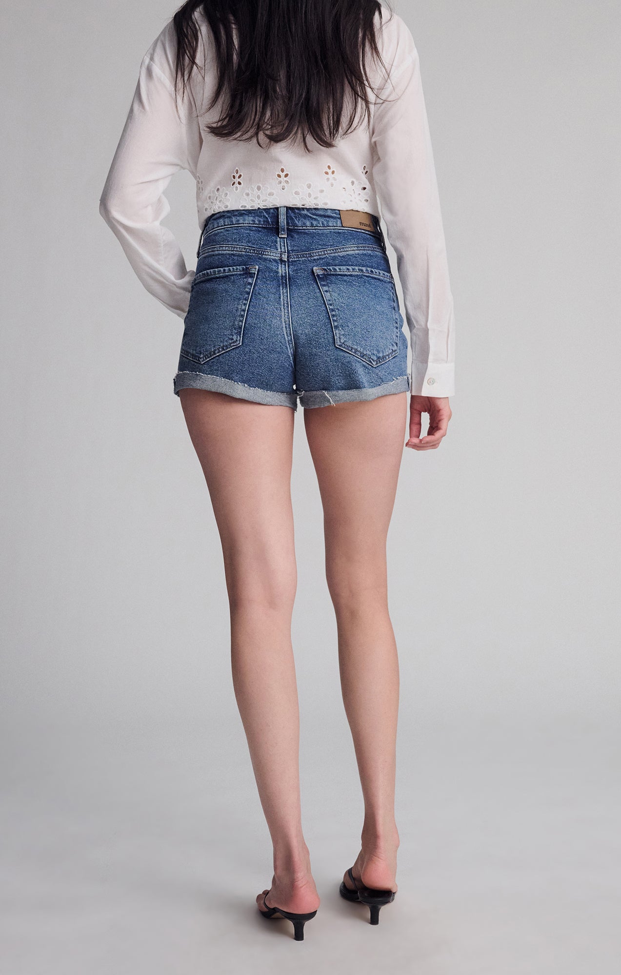 ◆THE MUSEUM VISITOR◆ HAND KNITTED DAMAGED DENIM SHORTS 083 Damaged denim shorts | GATE