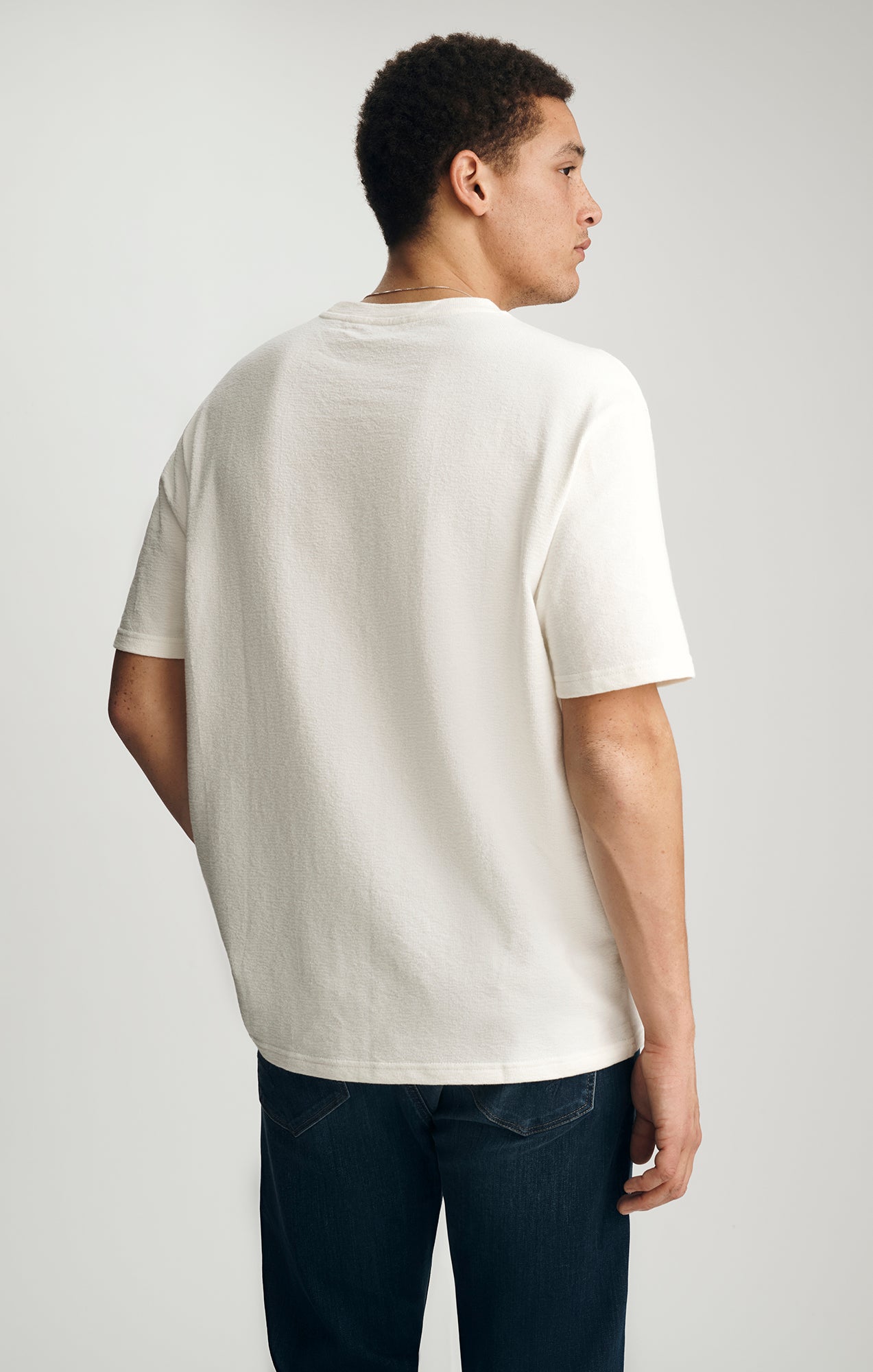 CREW NECK T-SHIRT IN ANTIQUE WHITE - Mavi Jeans