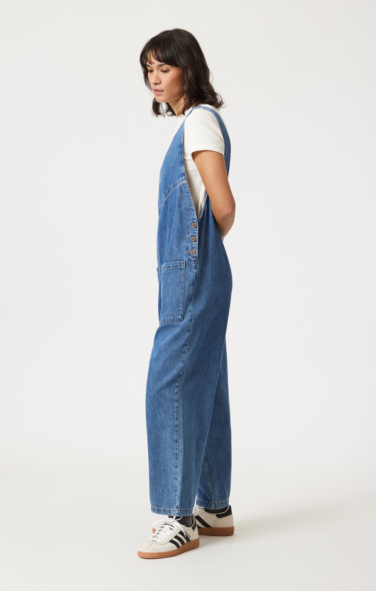 Mavi Women's Myra Romper In Mid Blue Well Blue – Mavi Jeans