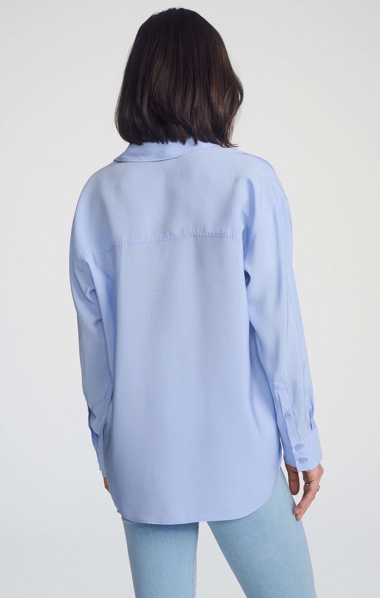 LUXE TOUCH BUTTON-UP SHIRT IN LAVENDER LUSTRE - Mavi Jeans