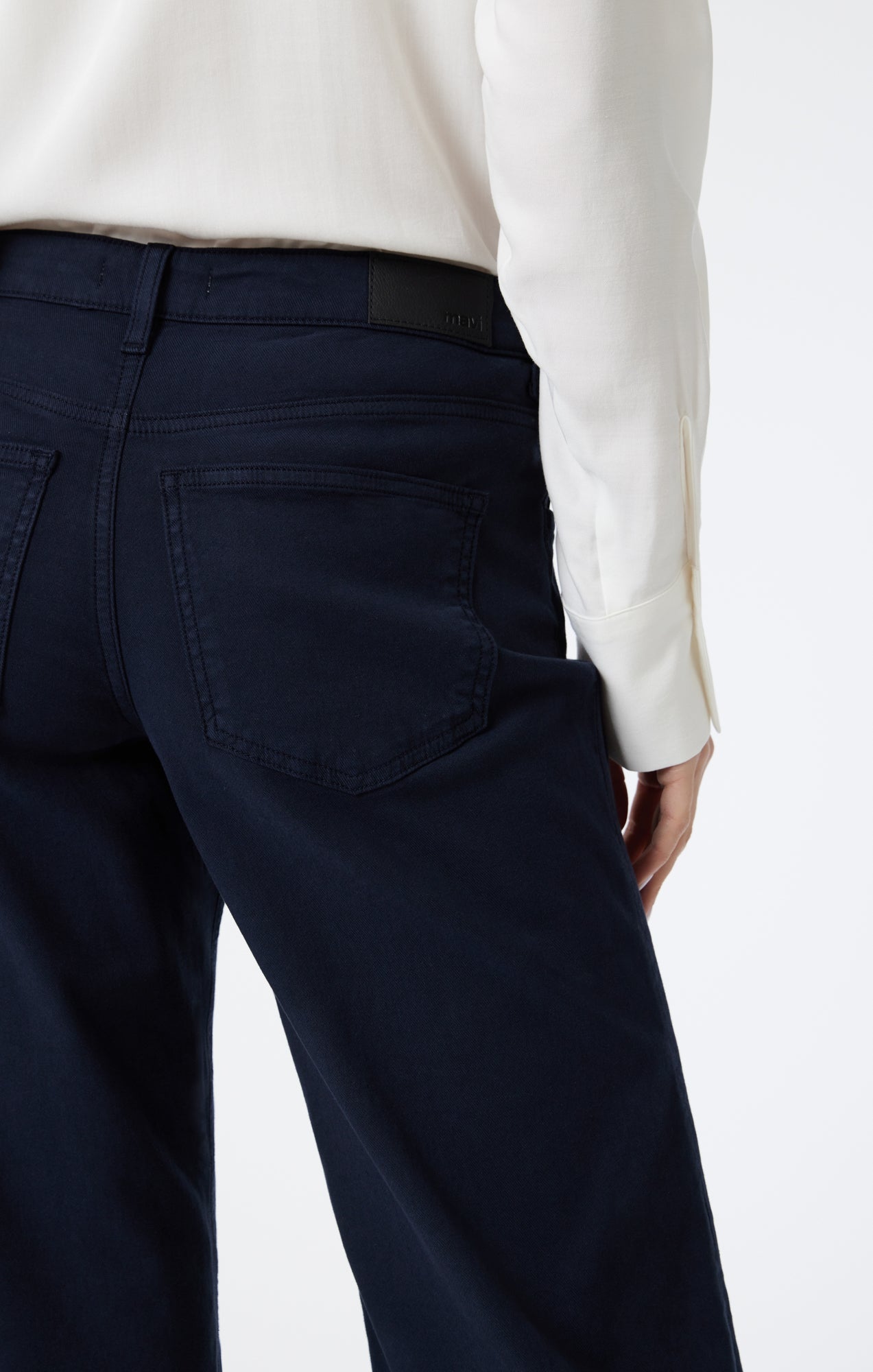 ALENA WIDE LEG IN MIDNIGHT LUXE TWILL - Mavi Jeans
