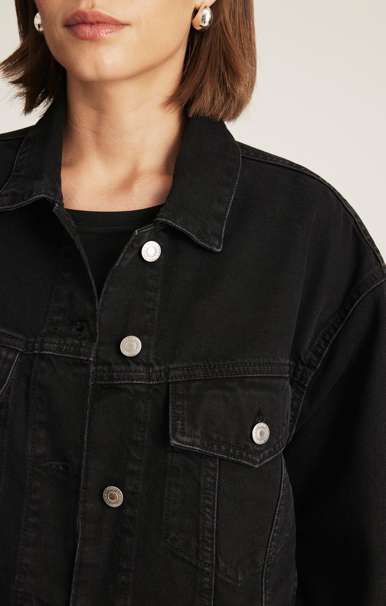 LUNA DENIM JACKET IN DARK SMOKE 90S - Mavi Jeans