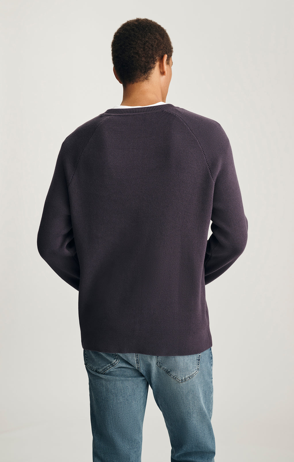 CREW NECK SWEATER IN NIGHTSHADE