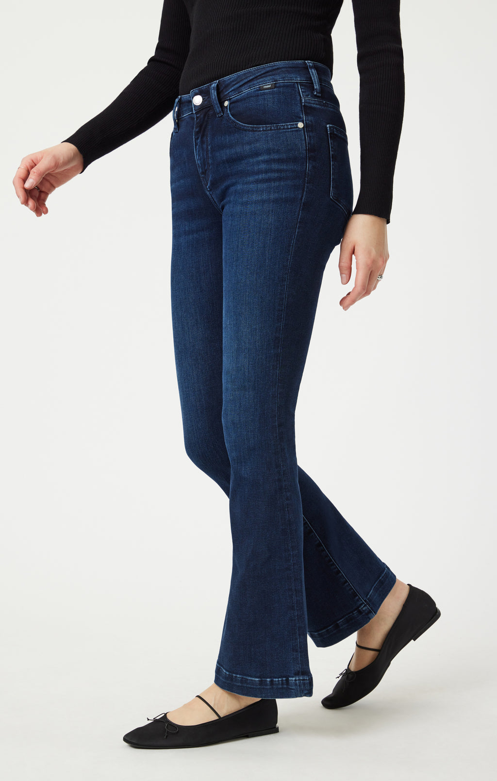 SYDNEY FLARE IN DEEP BRUSHED FEATHER BLUE - Mavi Jeans