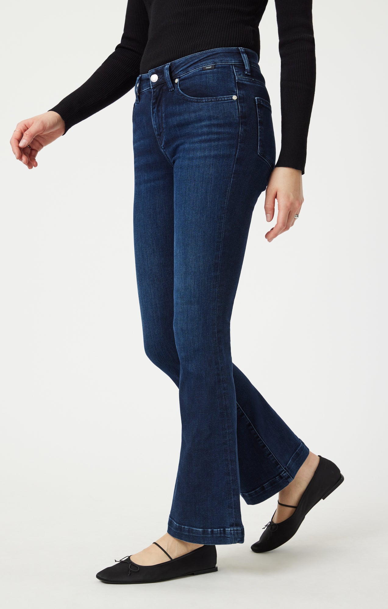 SYDNEY FLARE IN DEEP BRUSHED FEATHER BLUE - Mavi Jeans