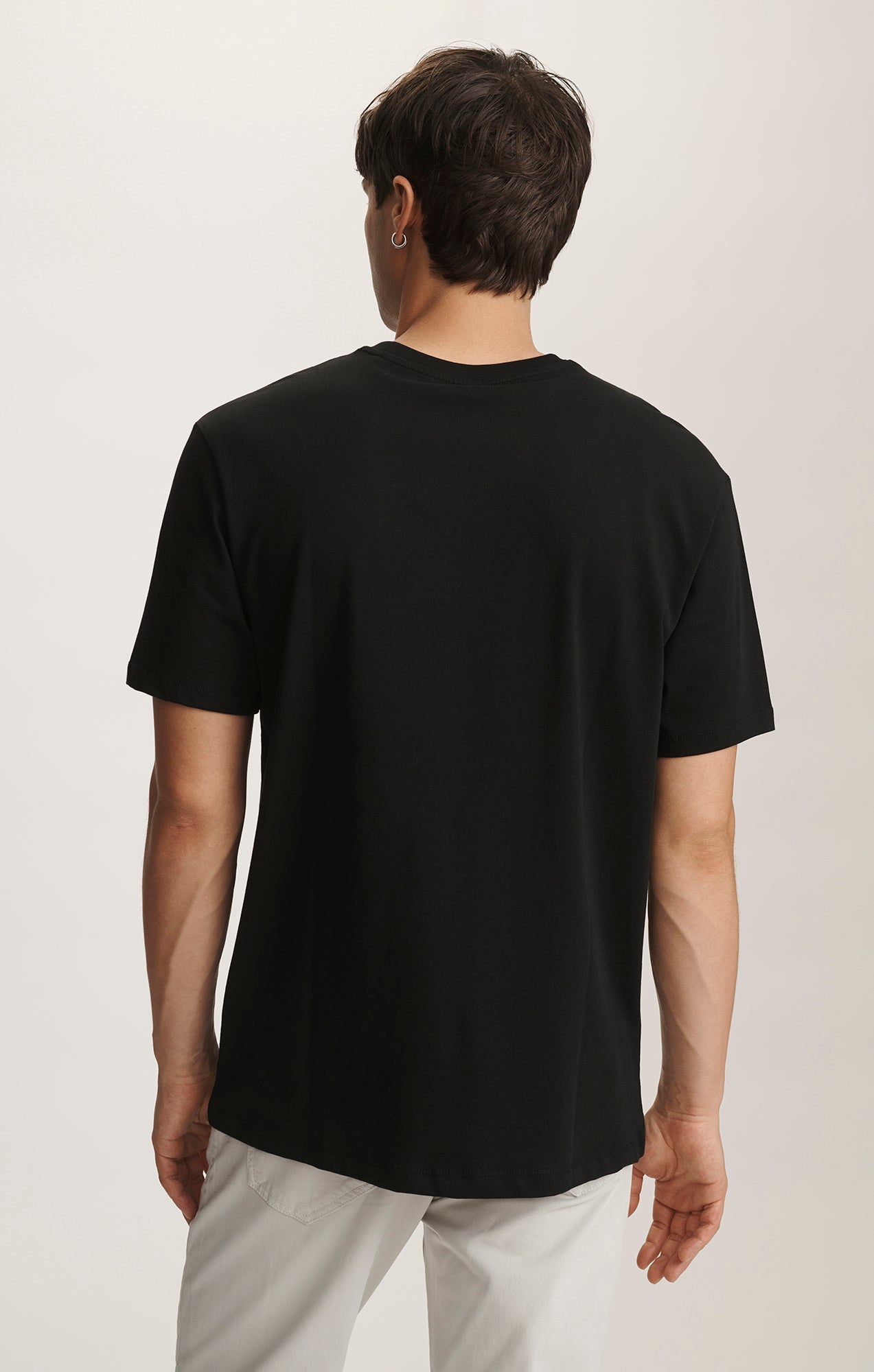BASIC SHORT SLEEVE T-SHIRT IN BLACK - Mavi Jeans