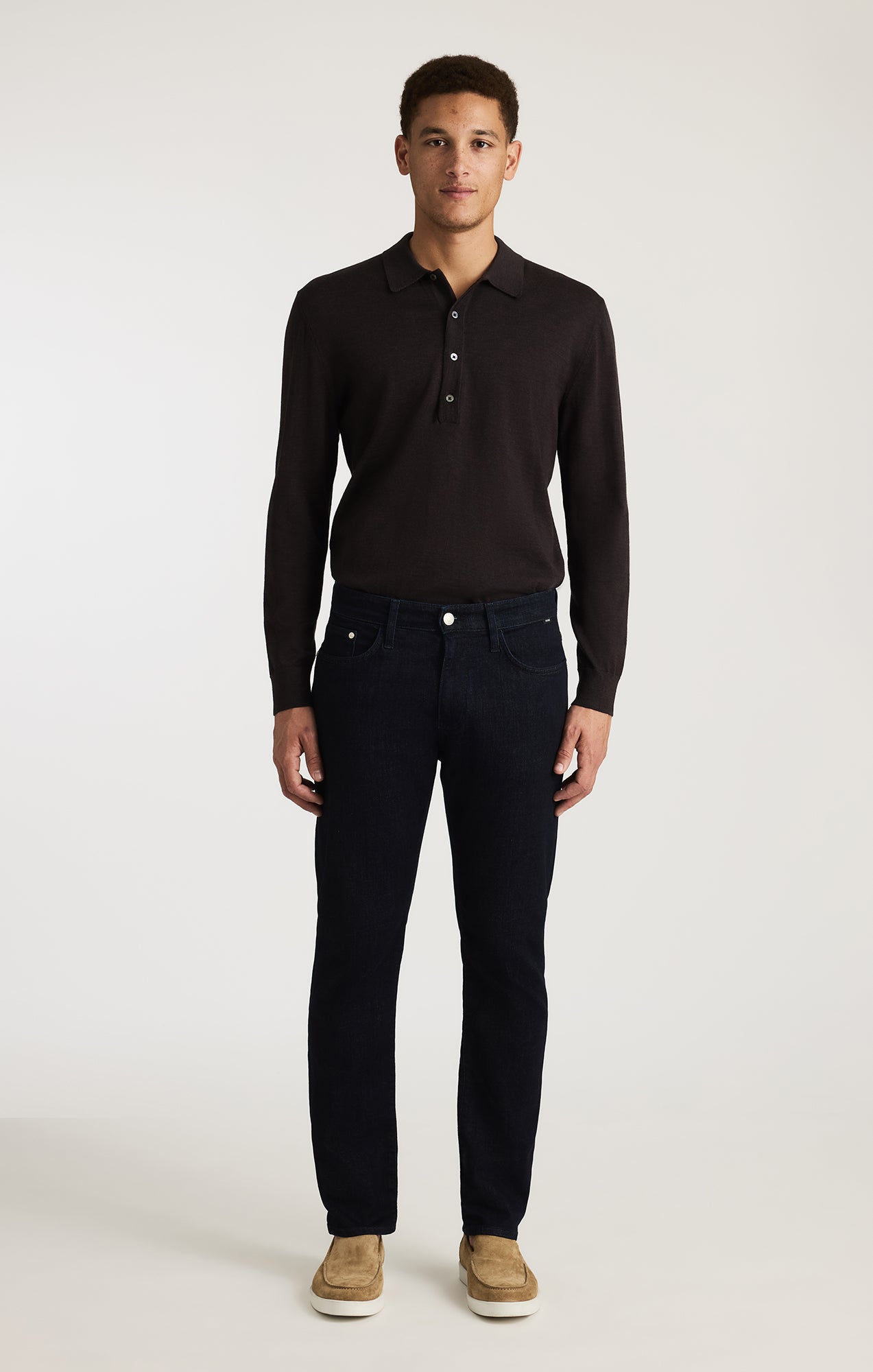 MARCUS SLIM STRAIGHT LEG IN DEEP RINSE FEATHER BLUE