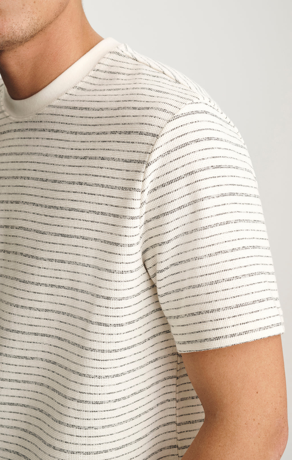 CREW NECK T-SHIRT IN ANTIQUE WHITE - Mavi Jeans