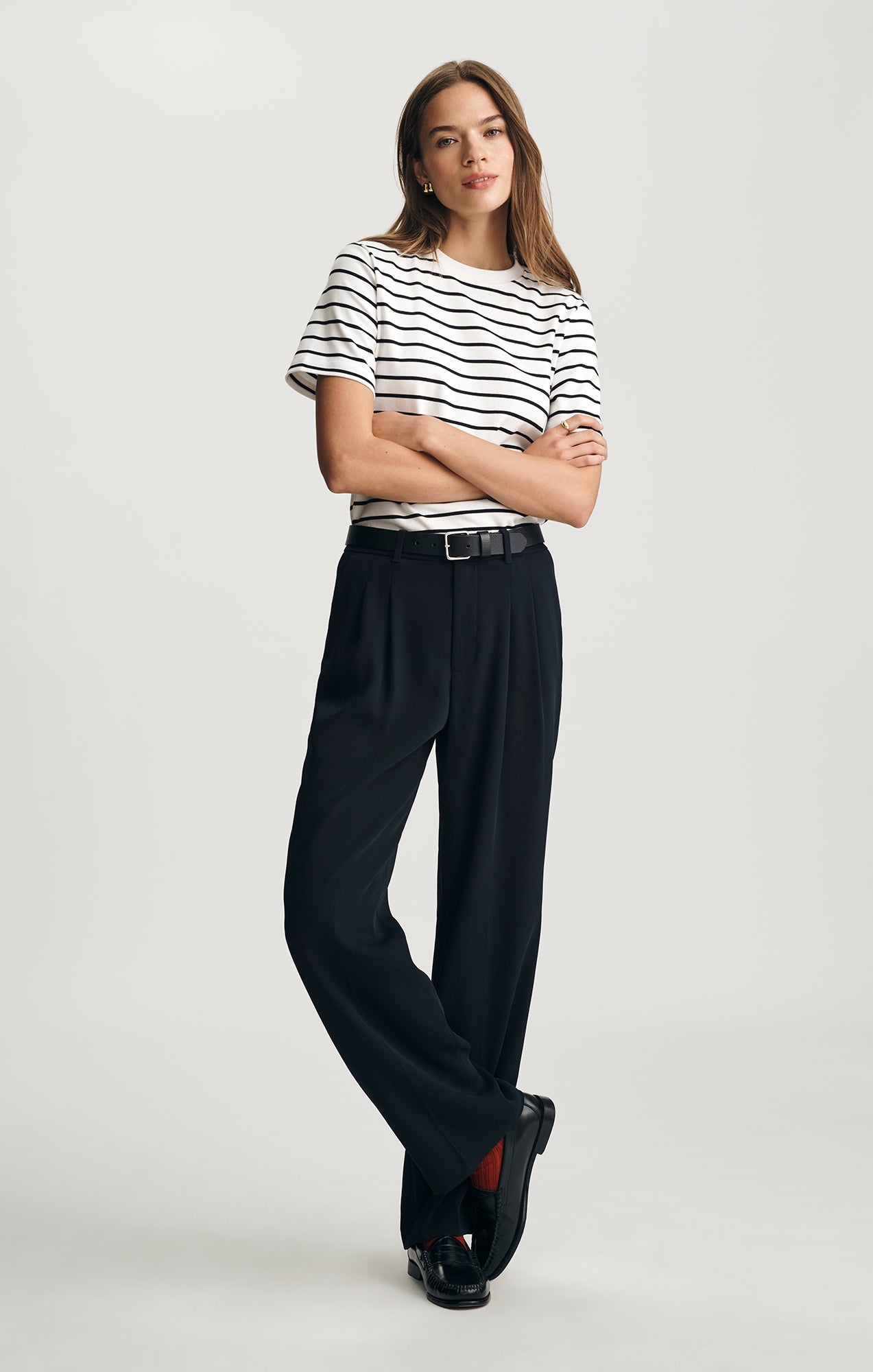 EDITION STRAIGHT LEG PANTS IN DARK NAVY - Mavi Jeans