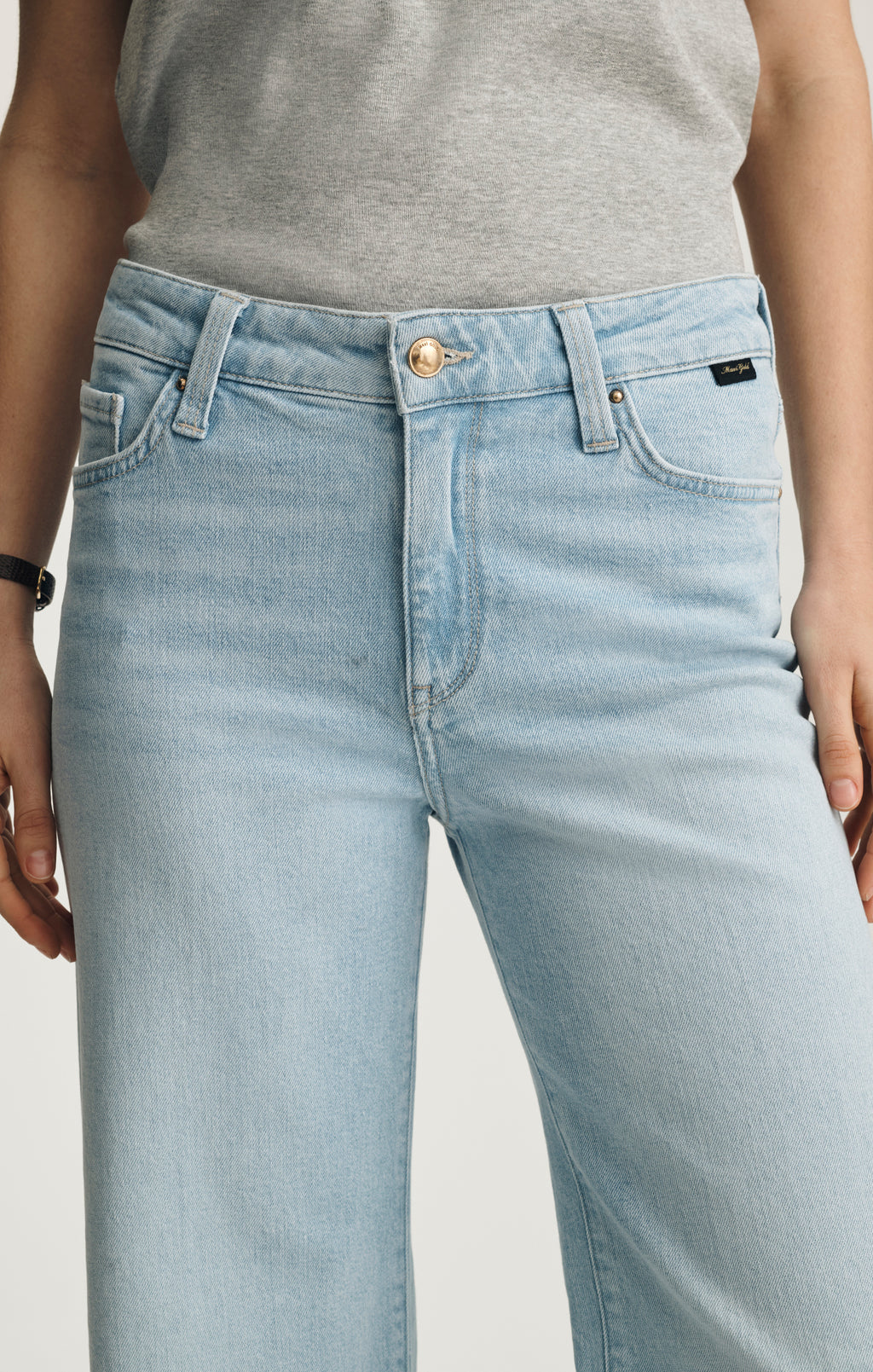 PALOMA WIDE LEG IN LIGHT BRUSHED GOLD PREMIUM - Mavi Jeans