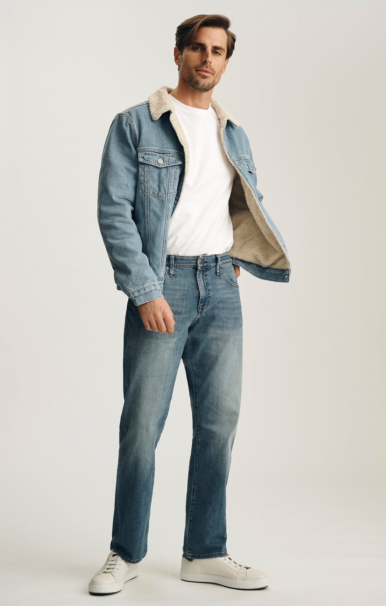 Mavi Men's Matt Relaxed Straight Leg In Light Blue Williamsburg
