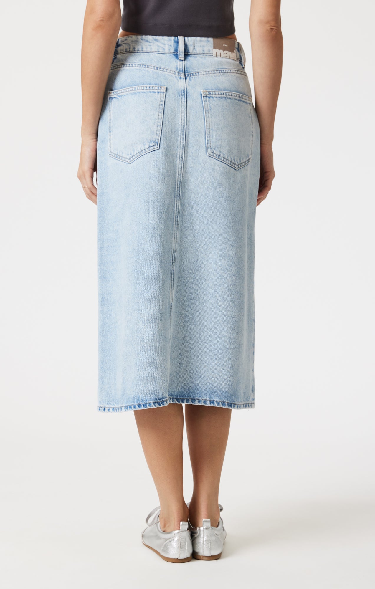 SAVINA DENIM SKIRT IN BLEACHED WELL BLUE - Mavi Jeans