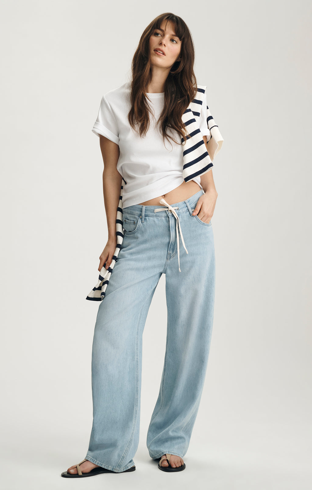 NELLA WIDE LEG IN BLEACHED WELL BLUE - Mavi Jeans