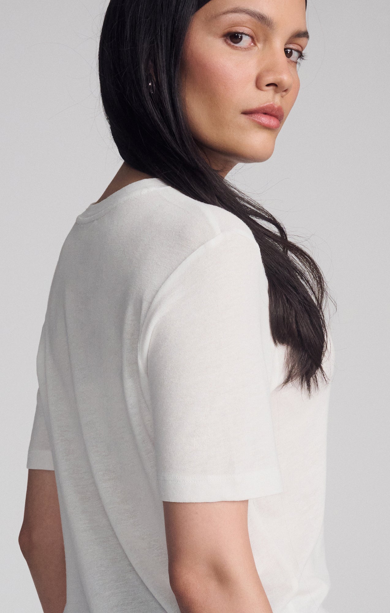 MODERN JERSEY T-SHIRT IN COCONUT MILK - Mavi Jeans
