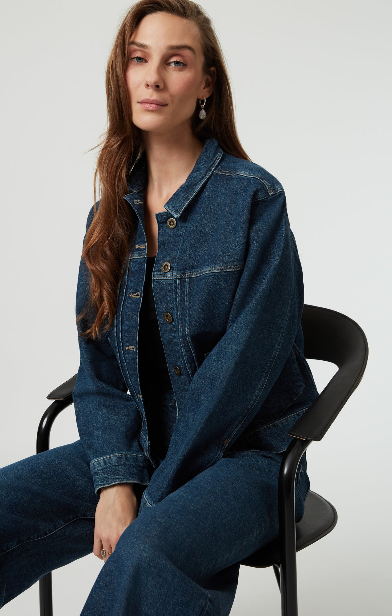 LAUREL DENIM JACKET IN DARK BLUE DENIM - Mavi Jeans