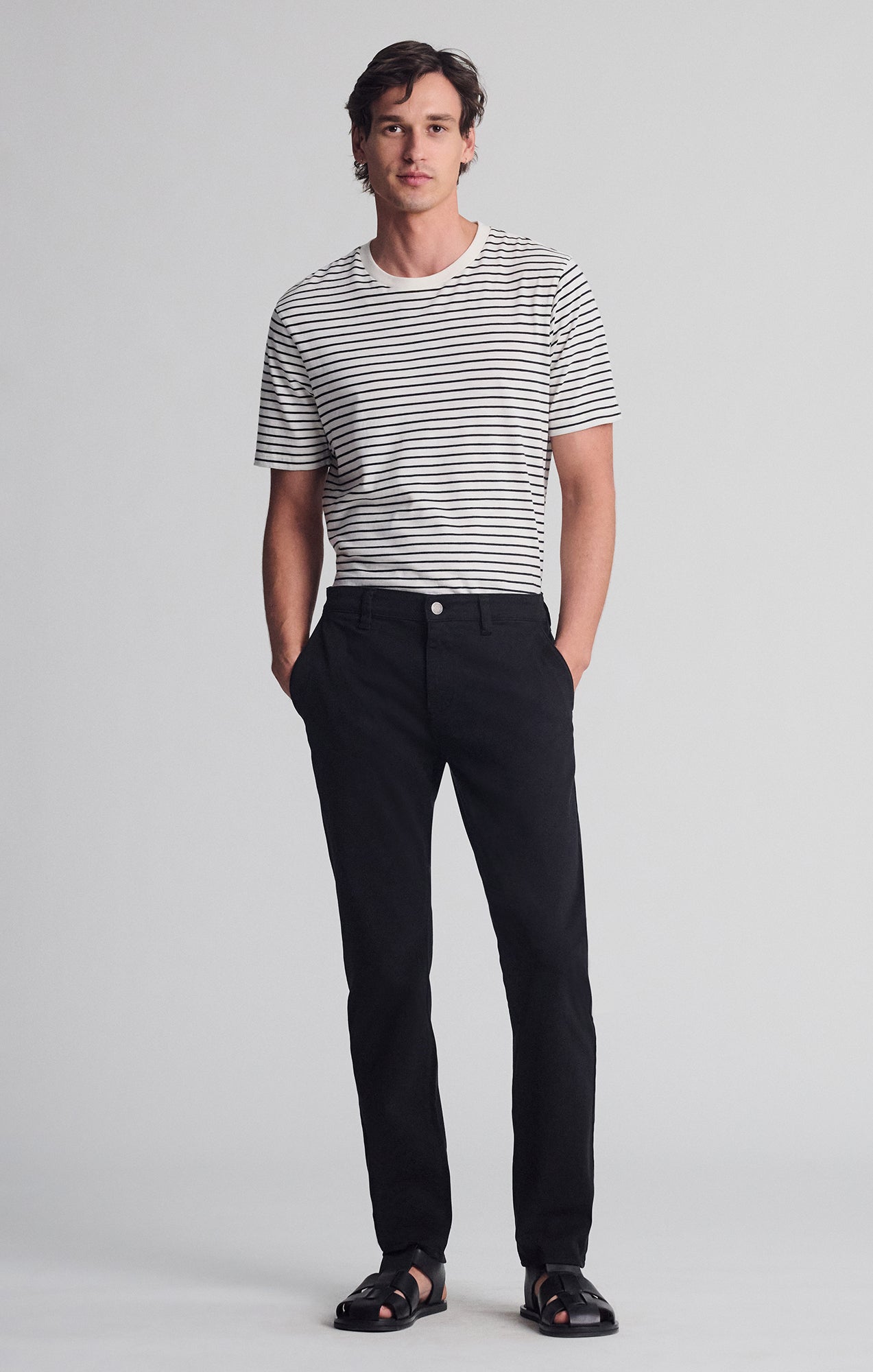 MILTON SLIM STRAIGHT CHINO IN BLACK CASUAL TWILL - Mavi Jeans