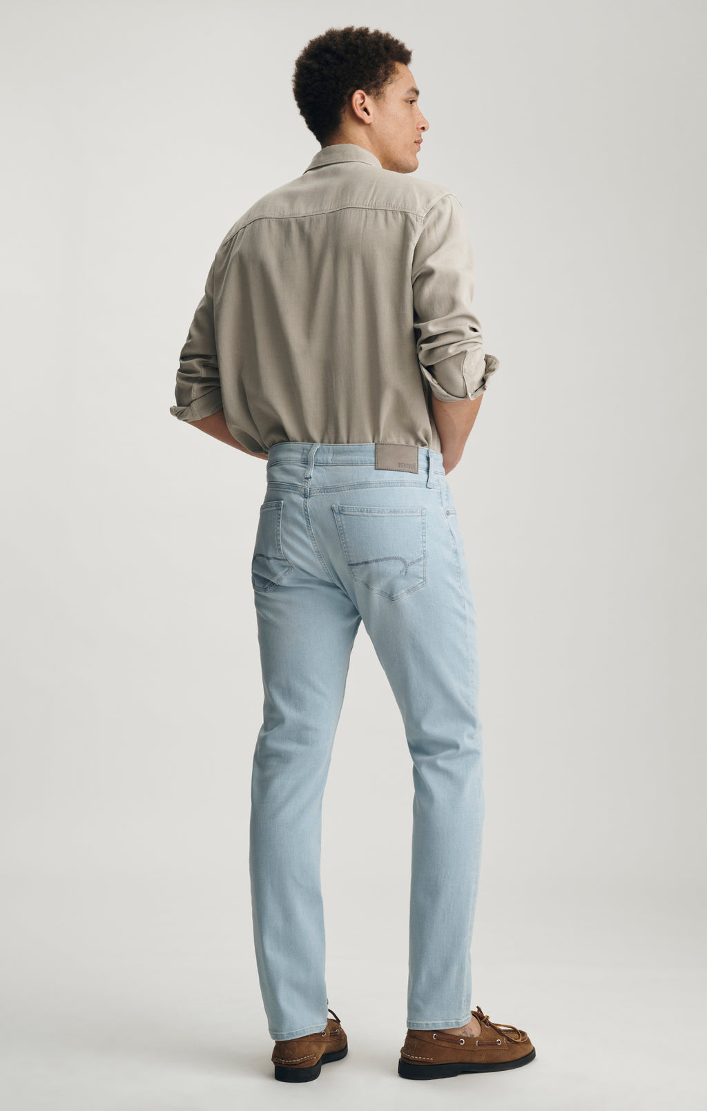 JAKE SLIM LEG IN BLEACHED FEATHER BLUE