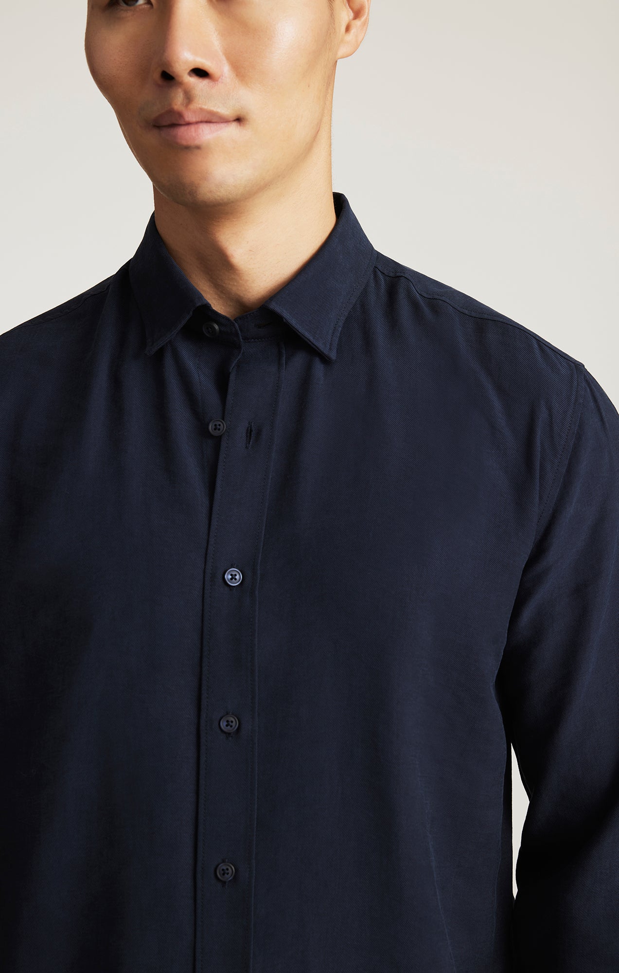 EDITION LONG SLEEVE BUTTON-UP SHIRT IN TOTAL ECLIPSE - Mavi Jeans