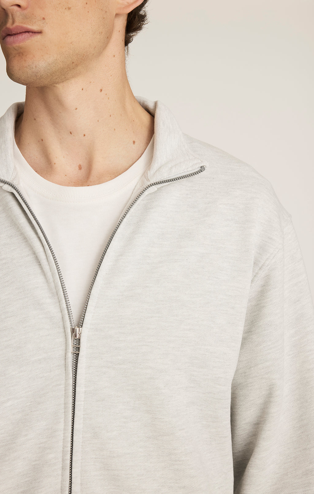 EDITION FULL ZIP SWEATSHIRT IN KAR MELANGE - Mavi Jeans