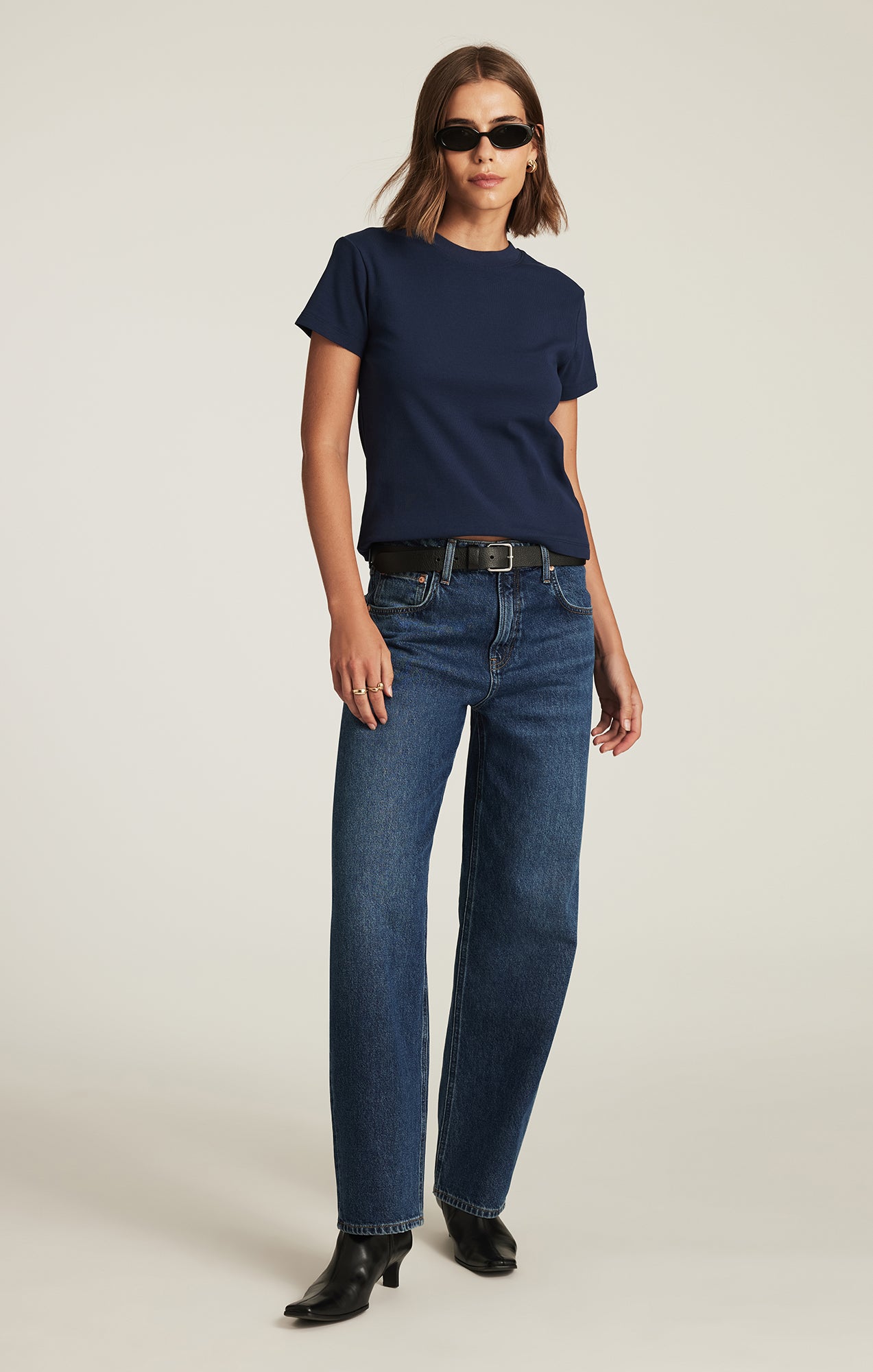 BASIC BABY T-SHIRT IN DRESS BLUES