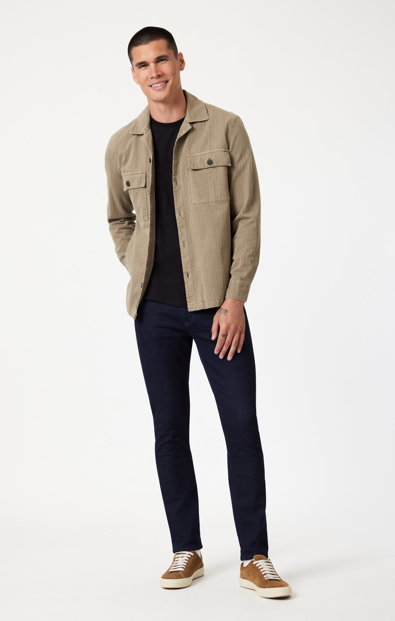 JAKE SLIM LEG IN RINSE BRUSHED ATHLETIC - Mavi Jeans