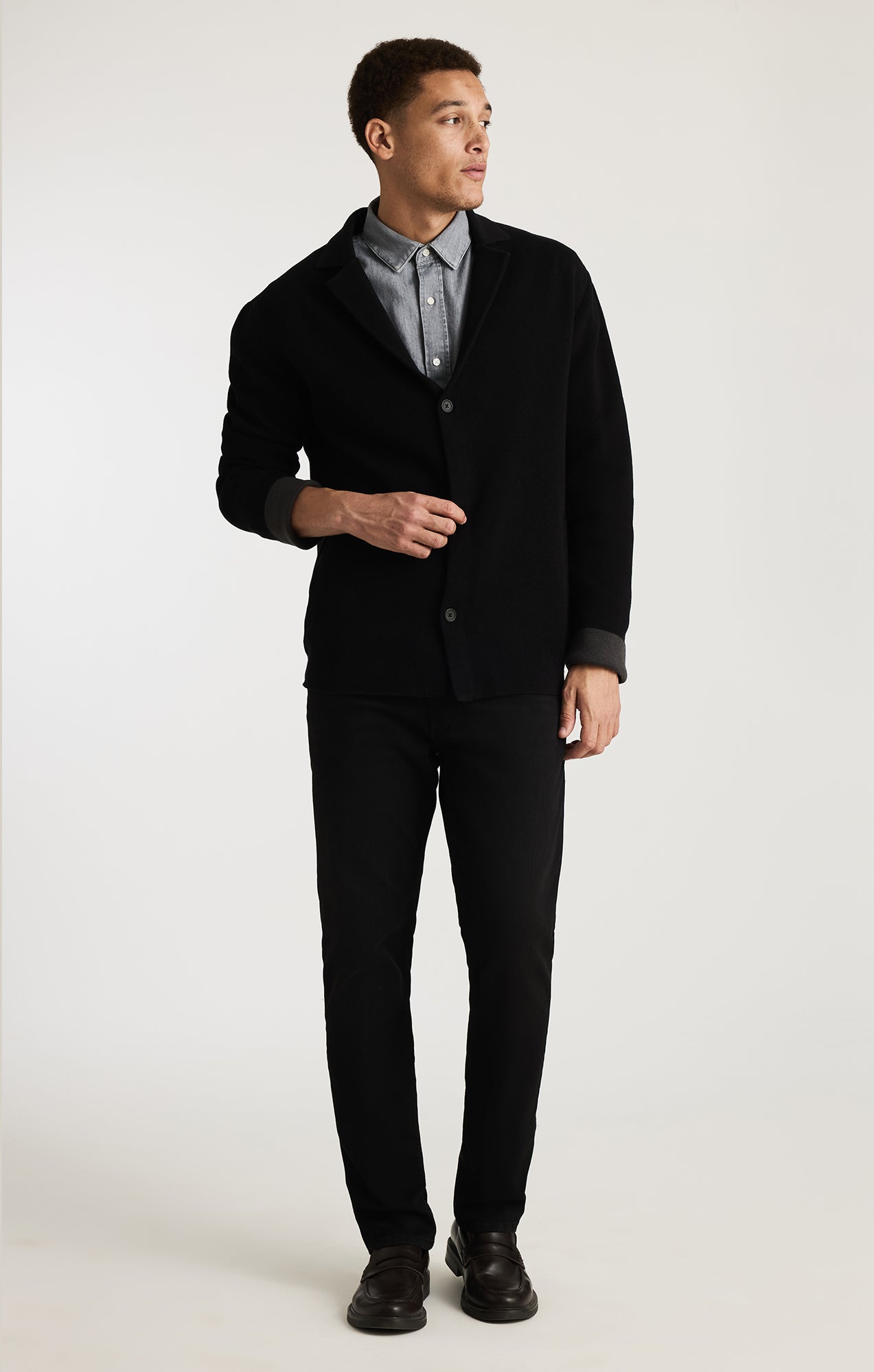 POCKET CARDIGAN IN BLACK - Mavi Jeans