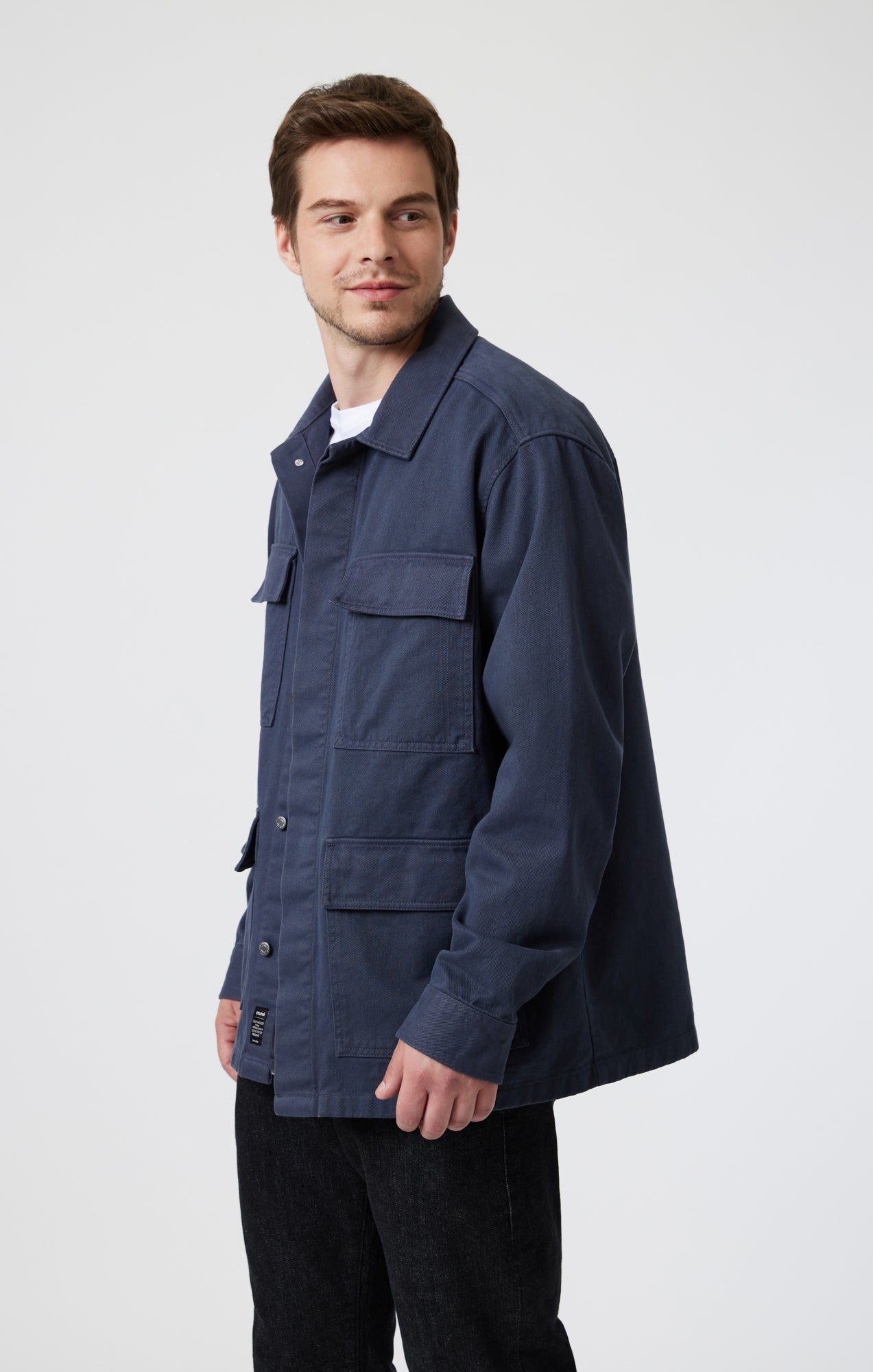 MULTI-POCKET JACKET IN DARK SHADOW - Mavi Jeans