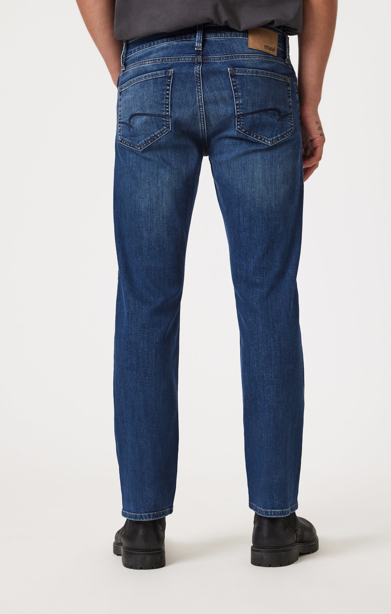 ZACH STRAIGHT LEG IN DARK USED WILLIAMSBURG - Mavi Jeans