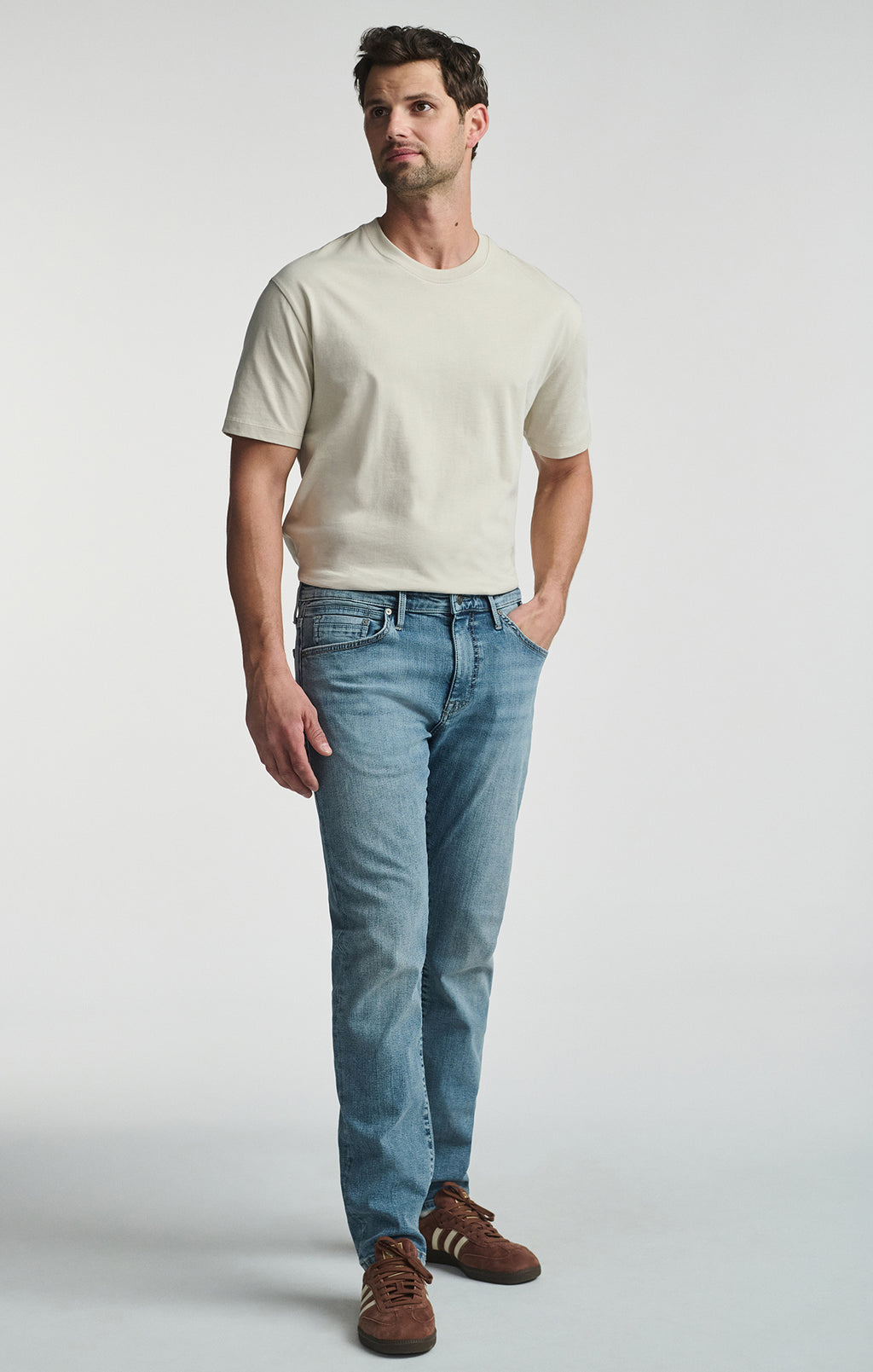 JAKE SLIM LEG IN LIGHT BRUSHED ORGANIC VINTAGE - Mavi Jeans