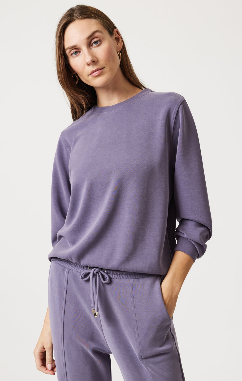 LUXE TOUCH TENCEL™ SWEATSHIRT IN CADET - Mavi Jeans