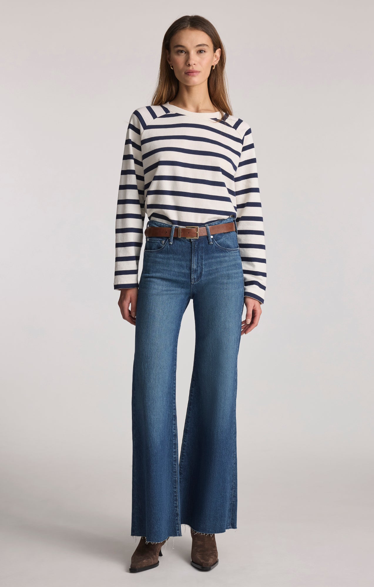GRACE FLARE IN DARK BRUSHED CLASSIC BLUE - Mavi Jeans