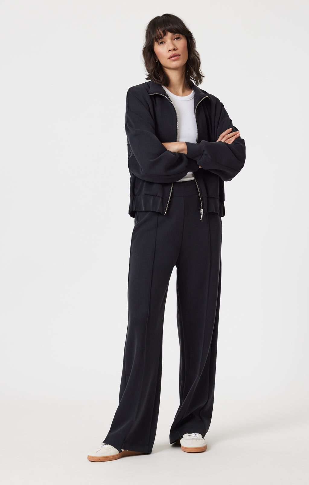 SPORTY LUXE TENCEL™ PANTS IN BLACK - Mavi Jeans