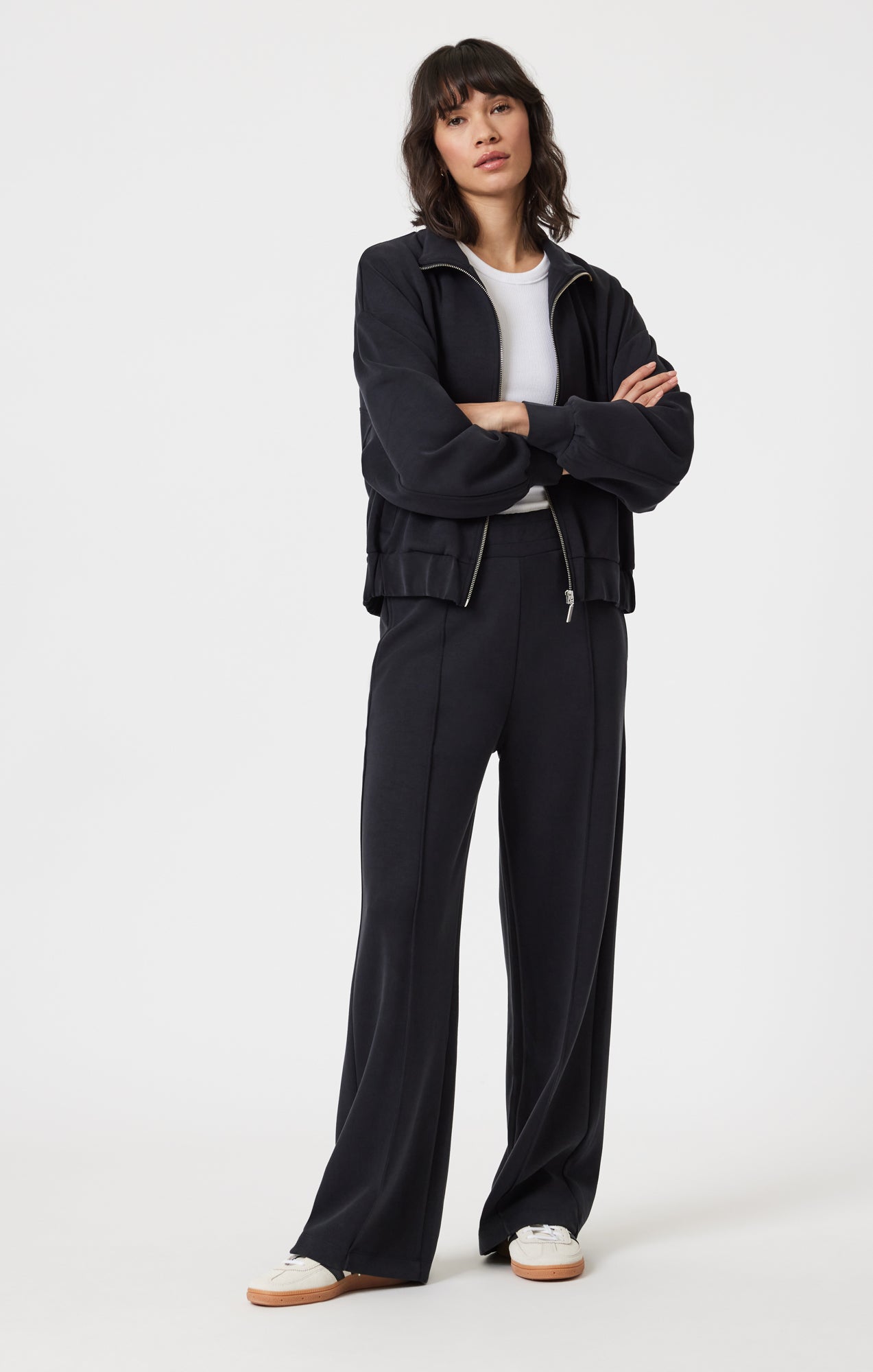 SPORTY LUXE TENCEL™ PANTS IN BLACK - Mavi Jeans