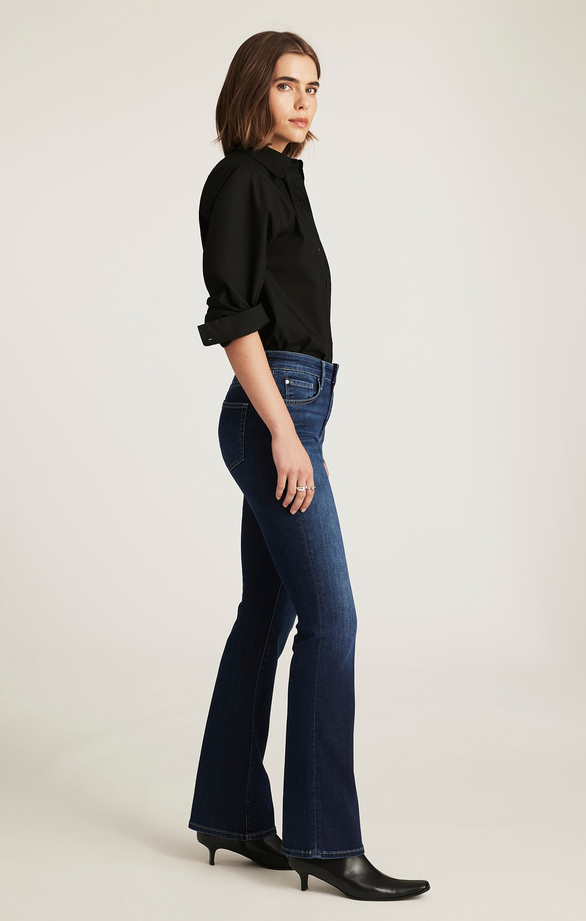 MOLLY BOOTCUT IN DEEP BRUSHED FEATHER LUXE - Mavi Jeans