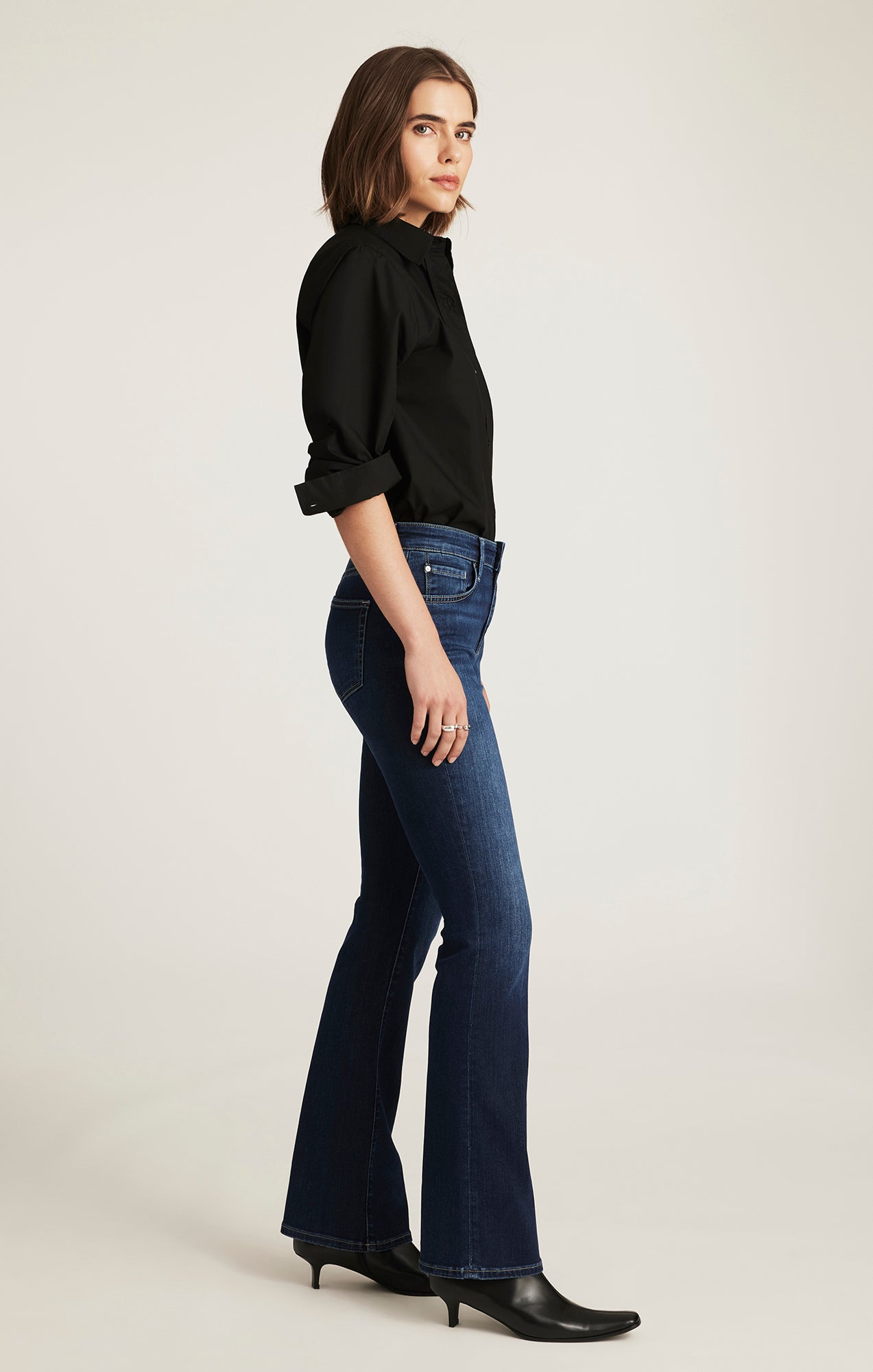 MOLLY BOOTCUT IN DEEP BRUSHED FEATHER LUXE - Mavi Jeans