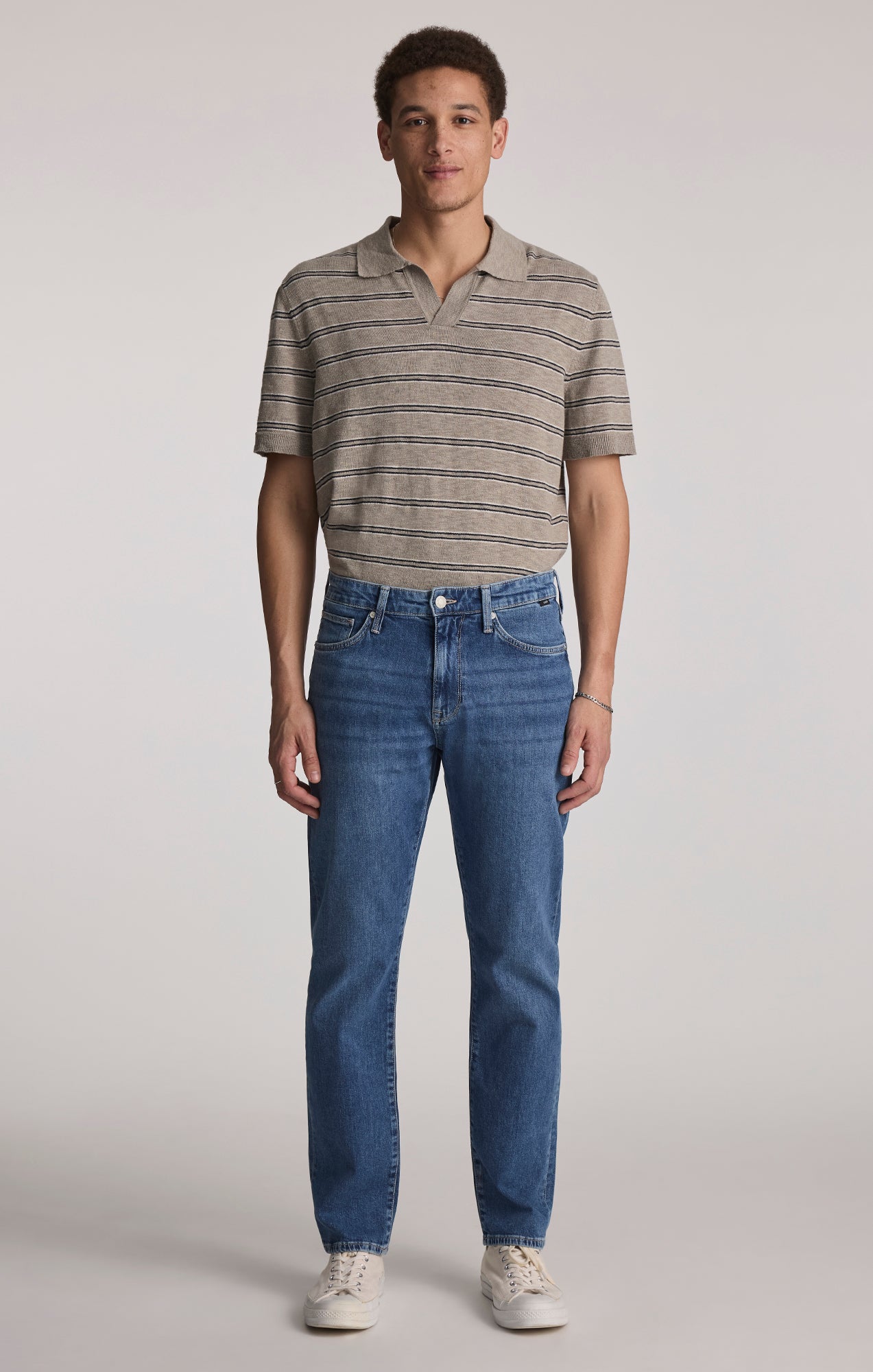 ZACH STRAIGHT LEG IN MID OCEAN BLUE - Mavi Jeans