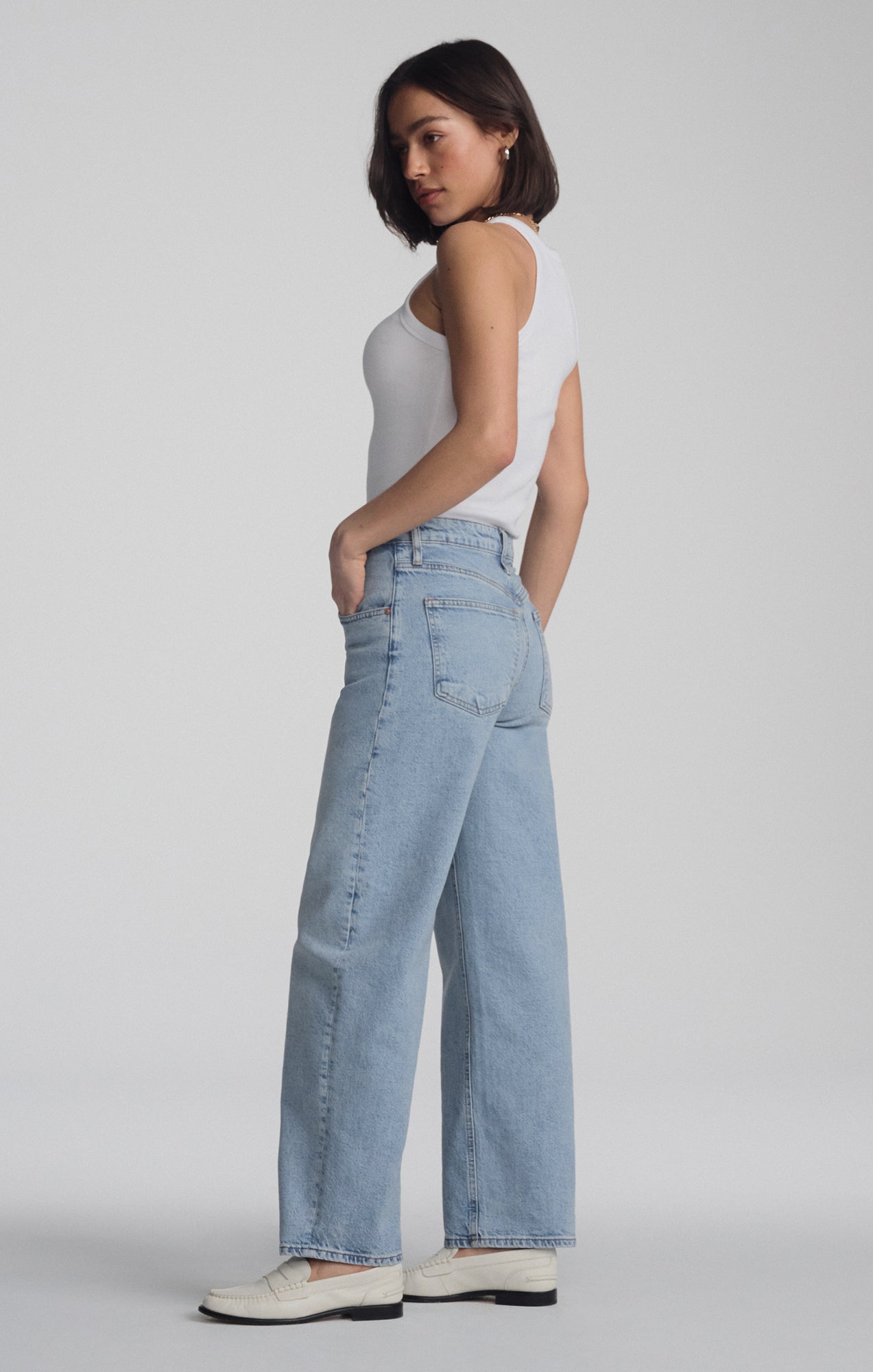 NICA BARREL IN LIGHT BRUSHED CLASSIC BLUE - Mavi Jeans