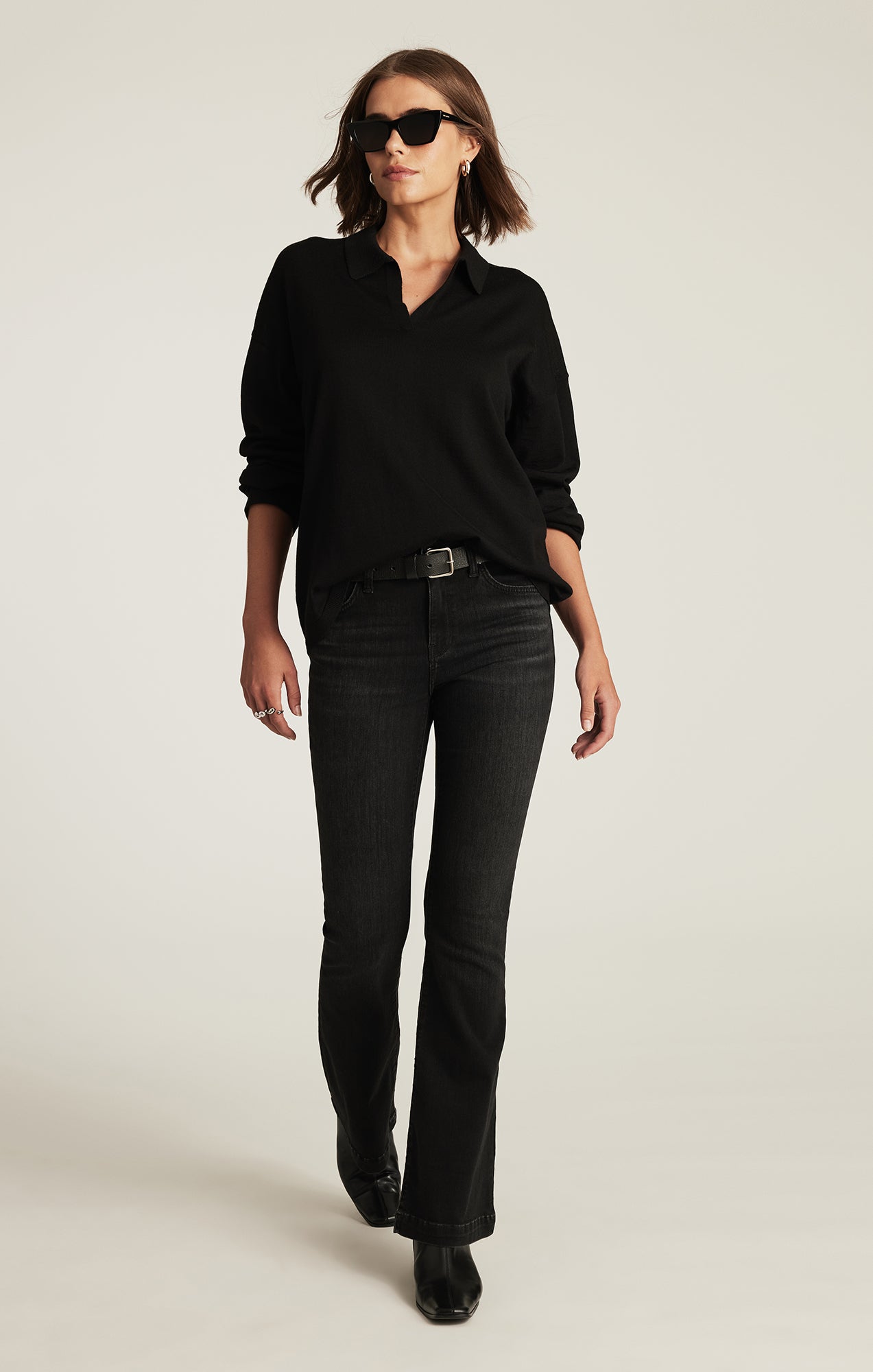 EDITION MERINO WOOL PULLOVER SWEATER IN BLACK