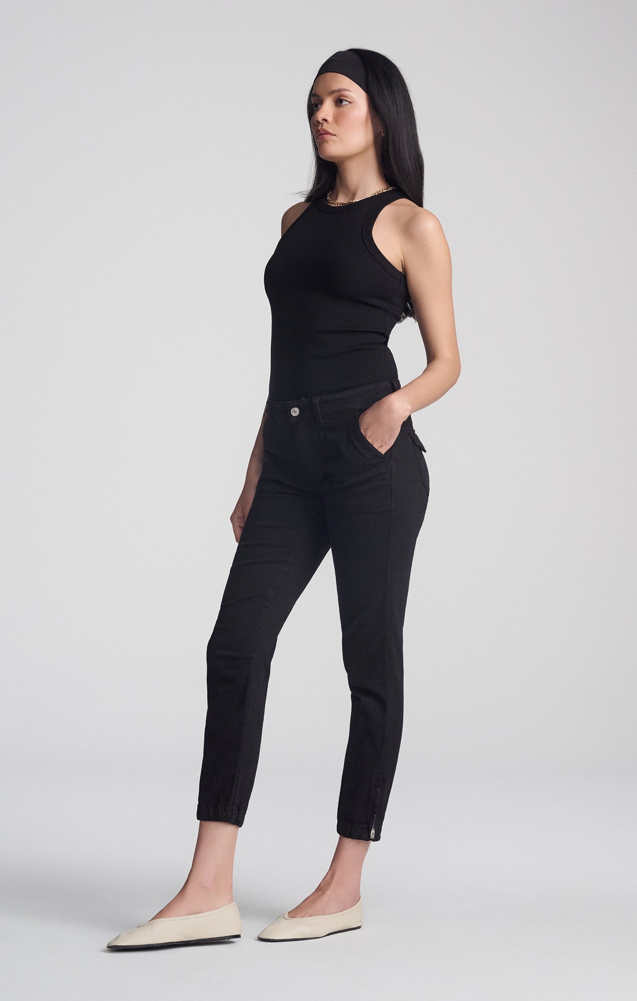 IVY SLIM CARGO IN BLACK FLEX BLUE - Mavi Jeans