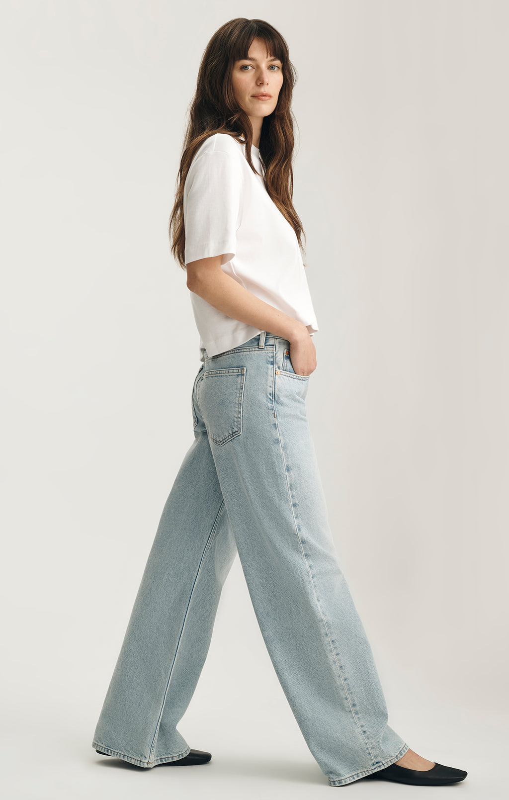 SANDY WIDE LEG IN BLEACHED CLASSIC DENIM - Mavi Jeans