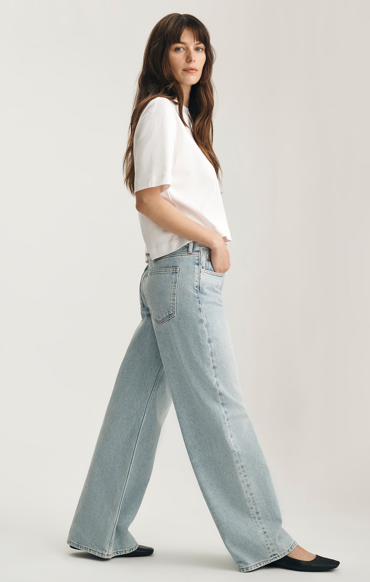 SANDY WIDE LEG IN BLEACHED CLASSIC DENIM - Mavi Jeans